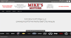 Desktop Screenshot of mikesmotorsct.com